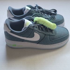 Nike Air Force 1 Low '07 Recycled Canvas Pack Ozone Blue CN0866 001 Womens Sz 7